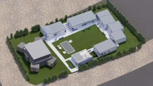 diseño complejo hotelero vista de arriba