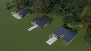 diseño cabañas complejo turistico en tandil